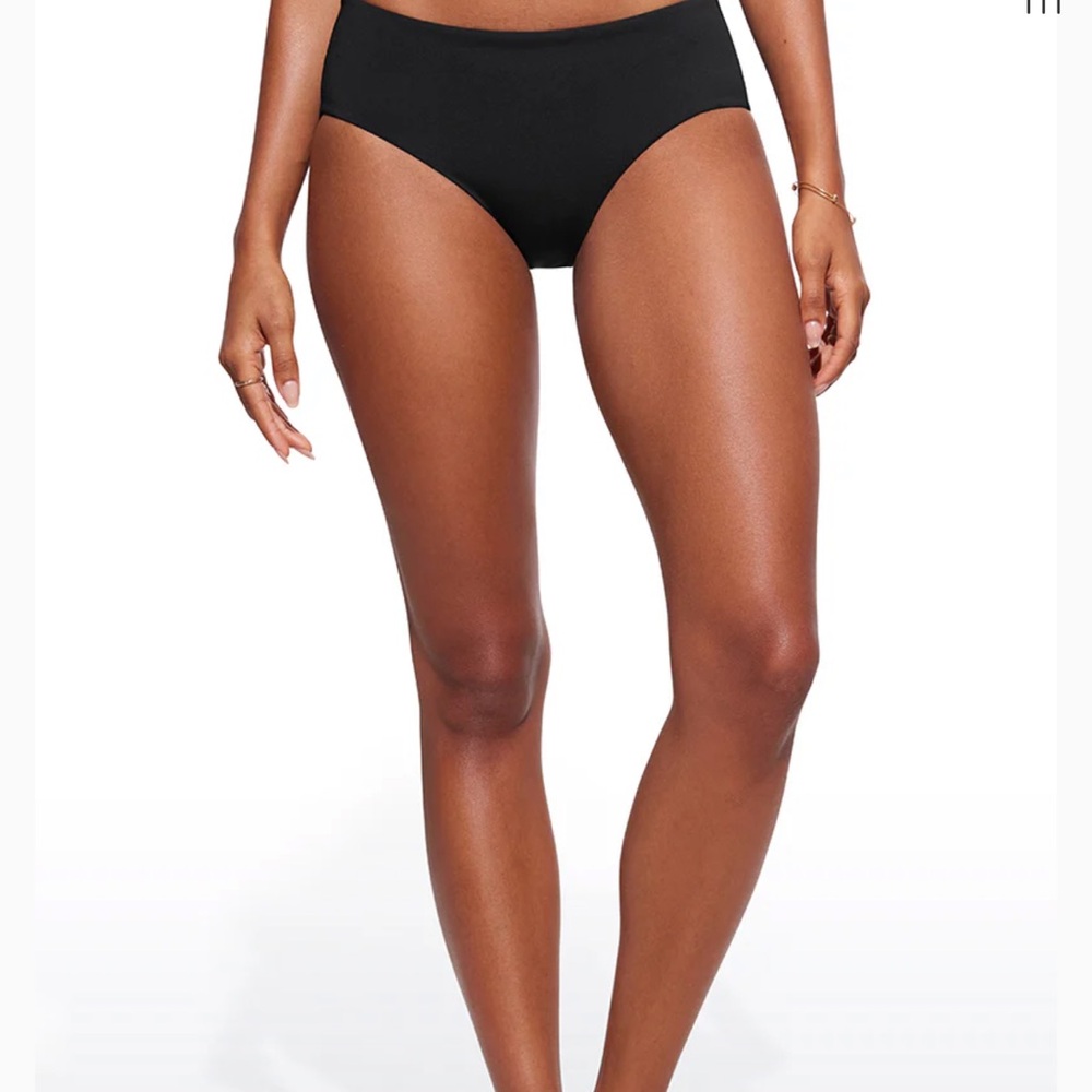 CRZ YOGA Mid Waisted Black Bikini Bottoms, size xs NWT - Picture 3 of 7